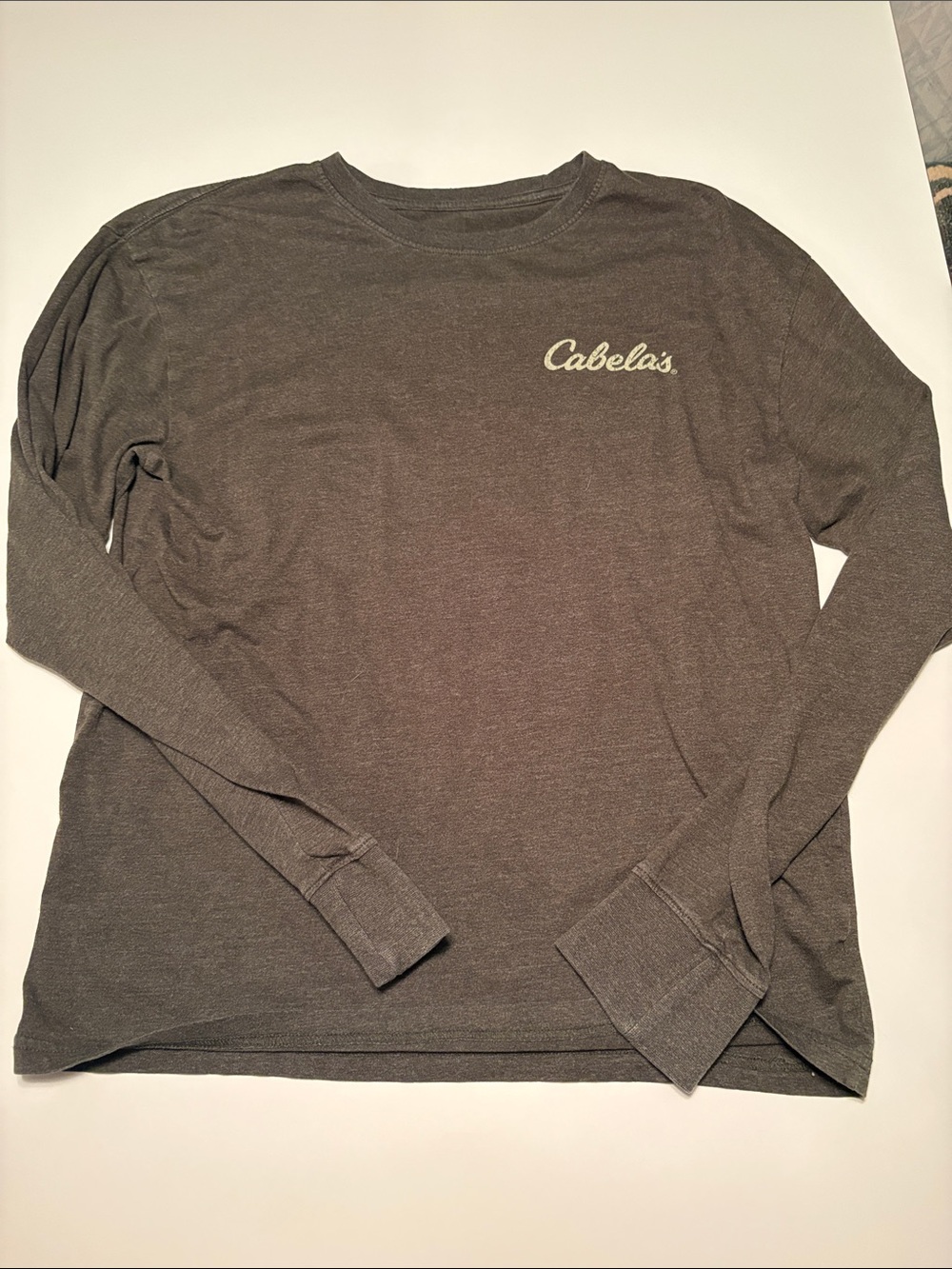 Cabela's Long-Sleeve Crewneck Shirt in Olive